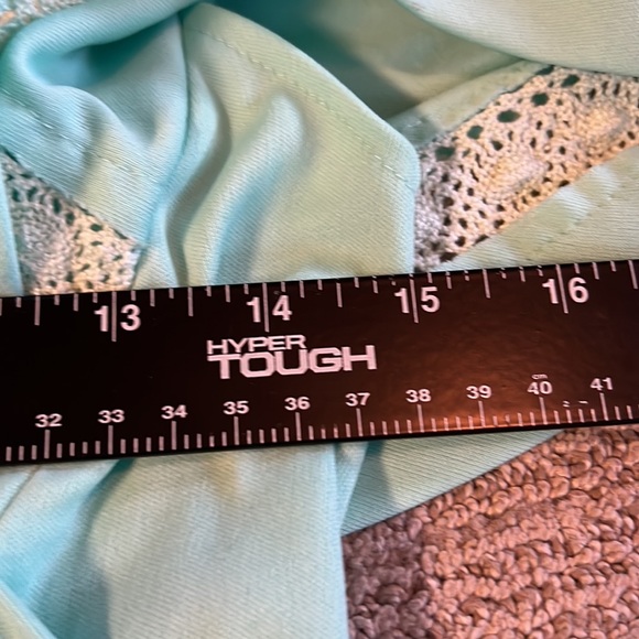 Vintage 1960’s mint green handmade polyester maxi dress XS - Picture 8 of 11